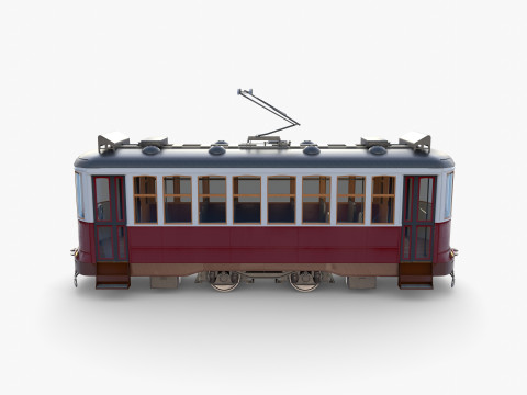 Historic tram V2 Modelo 3D