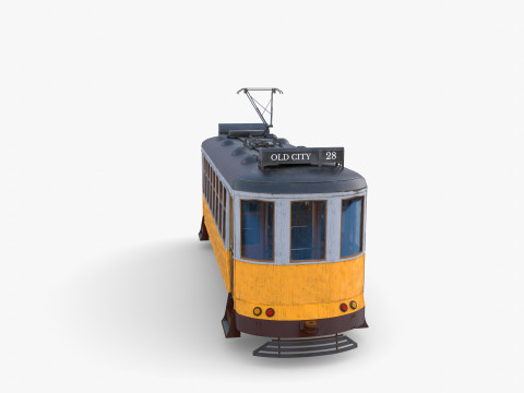 Historic tram V3 3D 模型