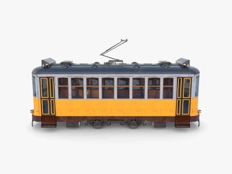 Tram storico V3 Modello 3D