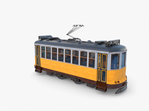 Historic tram V3 3D 模型
