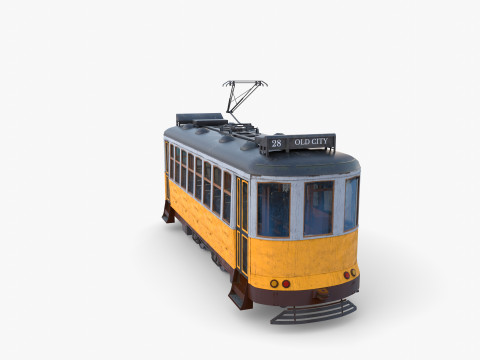 Historic tram V3 3D 模型