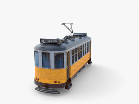 Historic tram V3 3D 模型