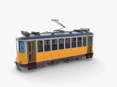 Historic tram V3 3D 模型