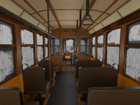 Historic tram V3 3D 模型