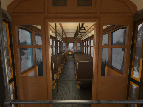 Tram storico V3 Modello 3D