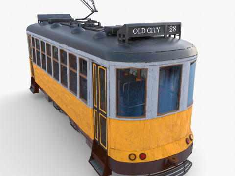 Historic tram V3 3D 模型