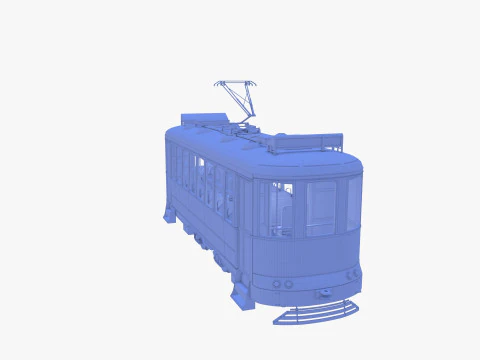 Tram storico V3 Modello 3D