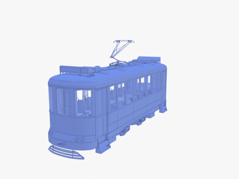 Historic tram V3 3D 模型