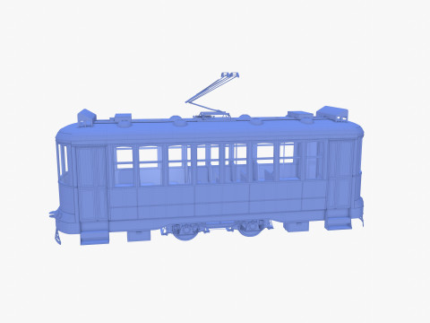 Historic tram V3 3D 模型