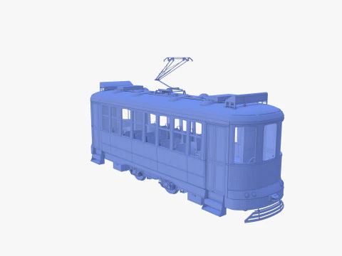 Tram storico V3 Modello 3D