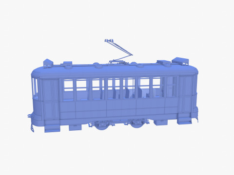 Historic tram V3 3D 模型