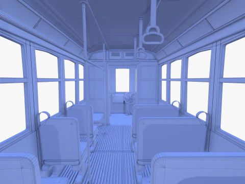 Tram storico V3 Modello 3D