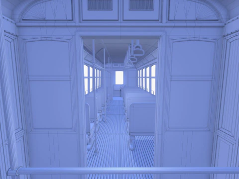 Tram storico V3 Modello 3D