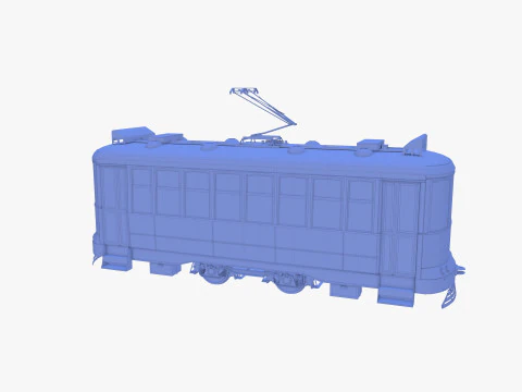 ऐतिहासिक ट्राम V5 3D मॉडल