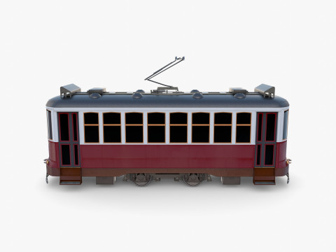 Historic tram V6 Modelo 3D