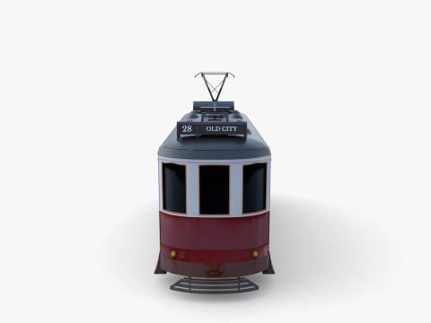 Historic tram V6 Modelo 3D