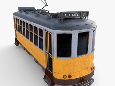 Historic tram V7 3D मॉडल