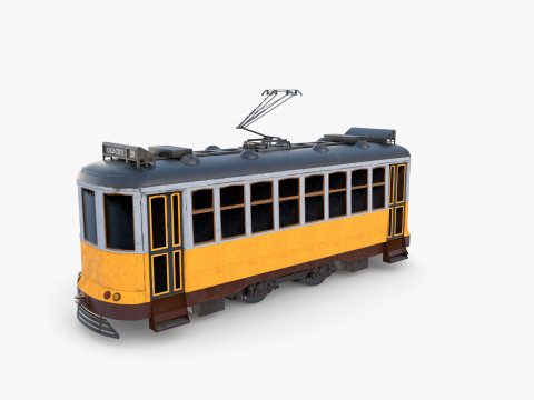 Historic tram V7 3D मॉडल