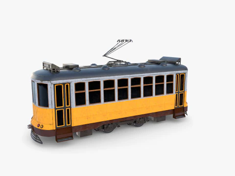 Historic tram V7 3D Model