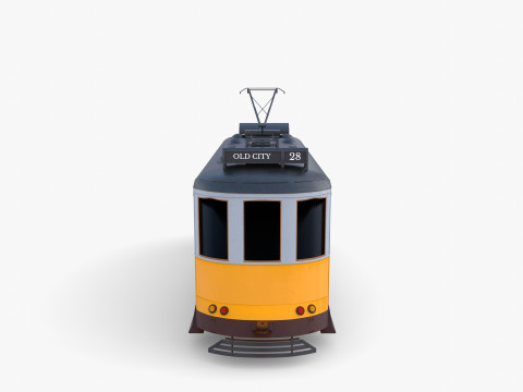 Historic tram V8 3Dモデル