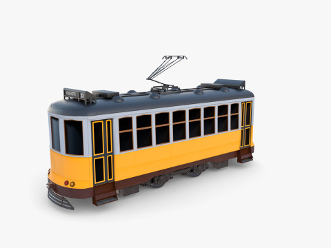Historic tram V8 3Dモデル
