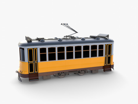 Historic tram V8 3Dモデル