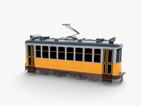 Historic tram V8 3Dモデル