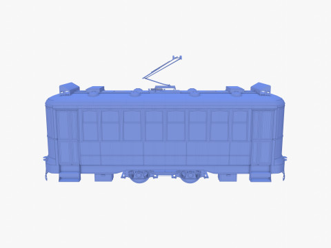 Historic tram V8 3Dモデル
