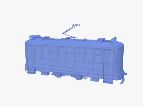 Historic tram V8 3Dモデル