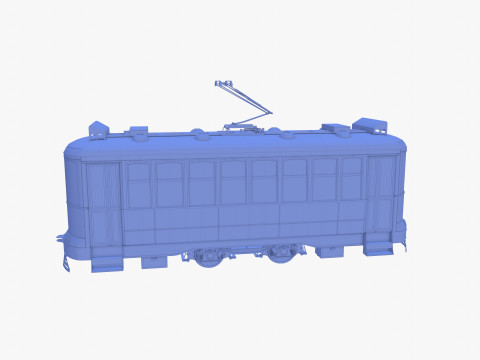 Historic tram V8 3Dモデル