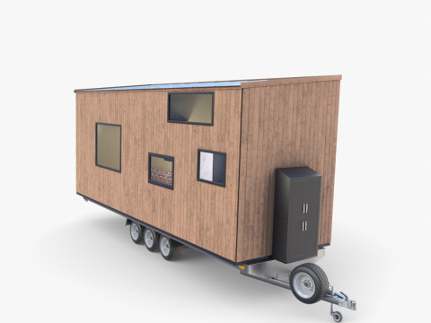 Mobile house trailer V1 3D मॉडल
