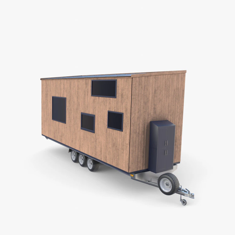 Прицеп-домик V2 3D Модель .c4d .max .obj .3ds .fbx .stl .blend