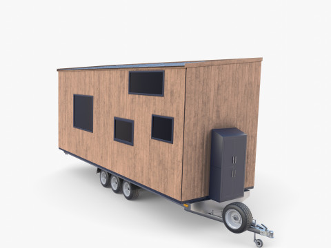 Mobile house trailer V2 3D मॉडल