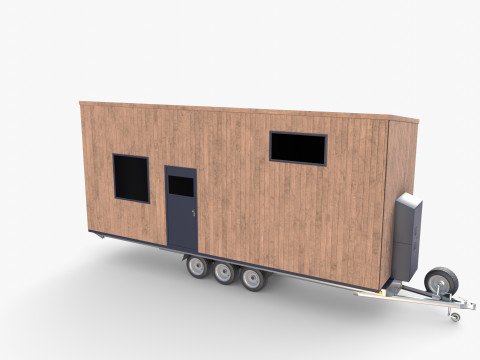 Mobile house trailer V2 3Dモデル