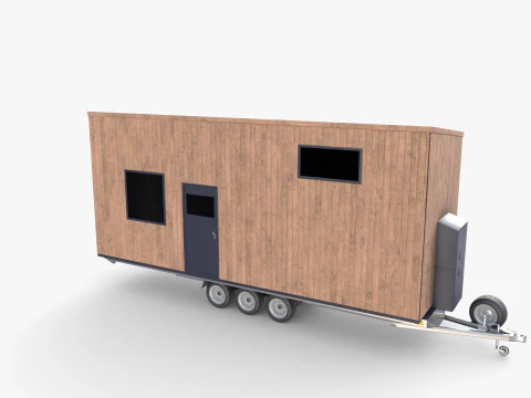 Прицеп-домик V2 3D Модель