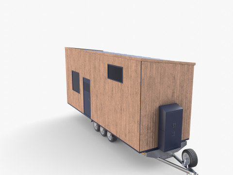 Mobile house trailer V2 3Dモデル