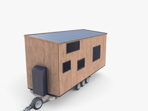 Mobile house trailer V2 3Dモデル