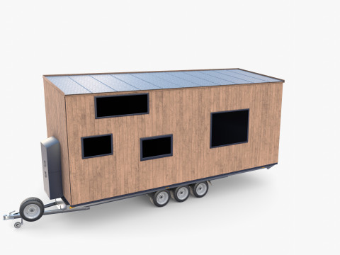 Mobile house trailer V2 3Dモデル