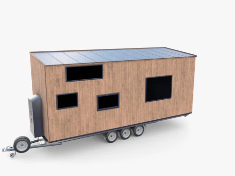 Прицеп-домик V2 3D Модель