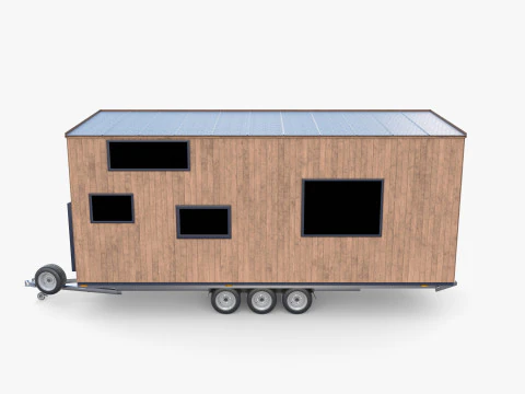 Прицеп-домик V2 3D Модель