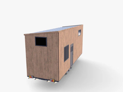 Прицеп-домик V2 3D Модель