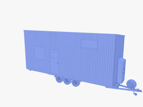 Прицеп-домик V2 3D Модель