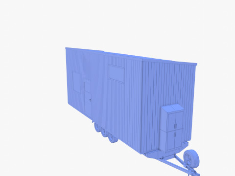 Mobile house trailer V2 3Dモデル