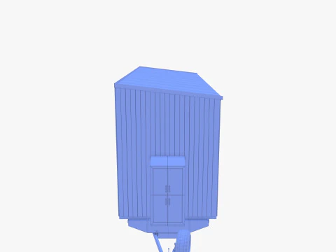 Прицеп-домик V2 3D Модель