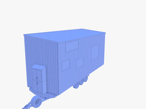 Прицеп-домик V2 3D Модель