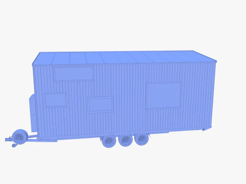 Прицеп-домик V2 3D Модель