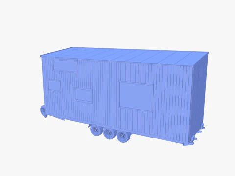 Прицеп-домик V2 3D Модель