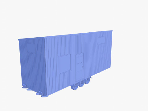 Mobile house trailer V2 3Dモデル