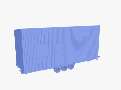 Прицеп-домик V2 3D Модель