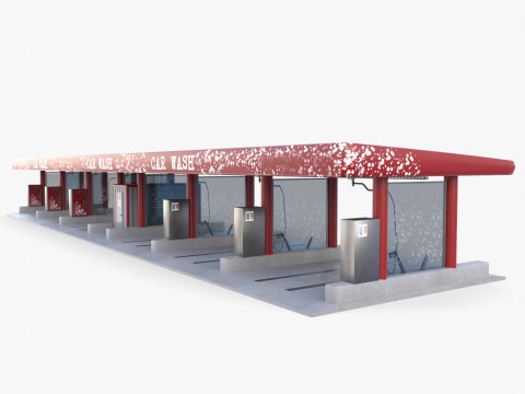 Self service car wash V1 3D मॉडल